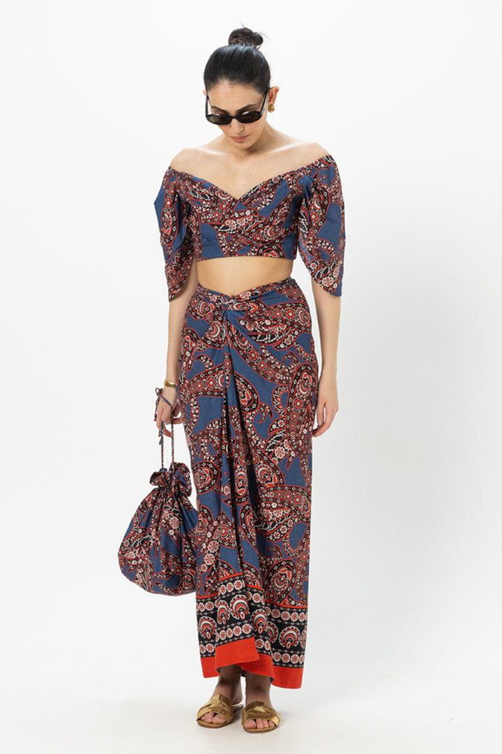 Deniz Tulip Skirt Set