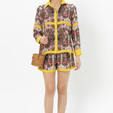 Rococo- Yellow Shorts Set