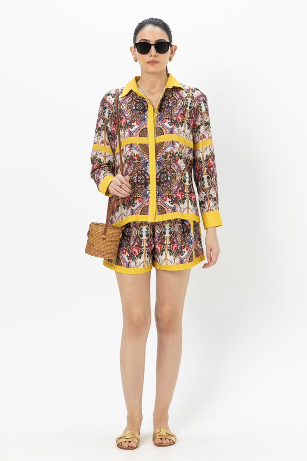 Rococo- Yellow Shorts Set