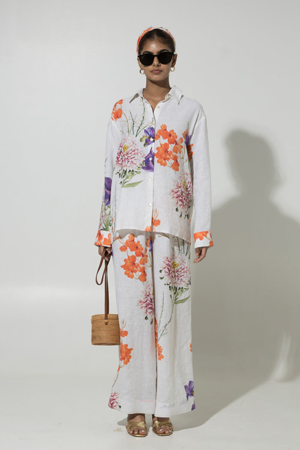 White Iris Linen Co-ord Set
