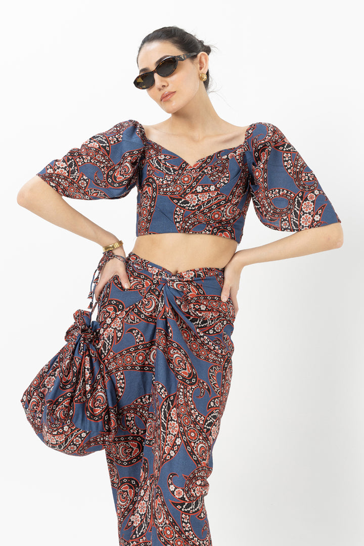 Deniz Tulip Skirt Set