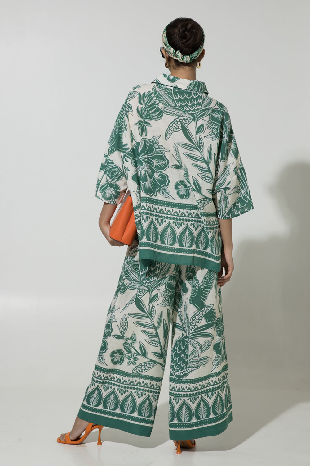 Green Cordelia Linen Co-ord Set