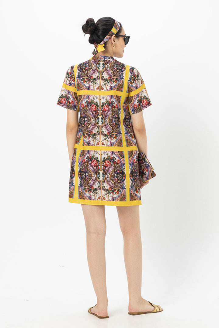 Rococo Yellow Shift Dress