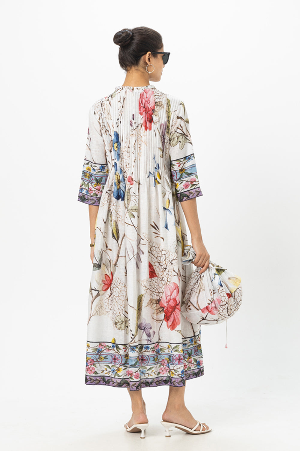 Alicia Pleated Midi Dress
