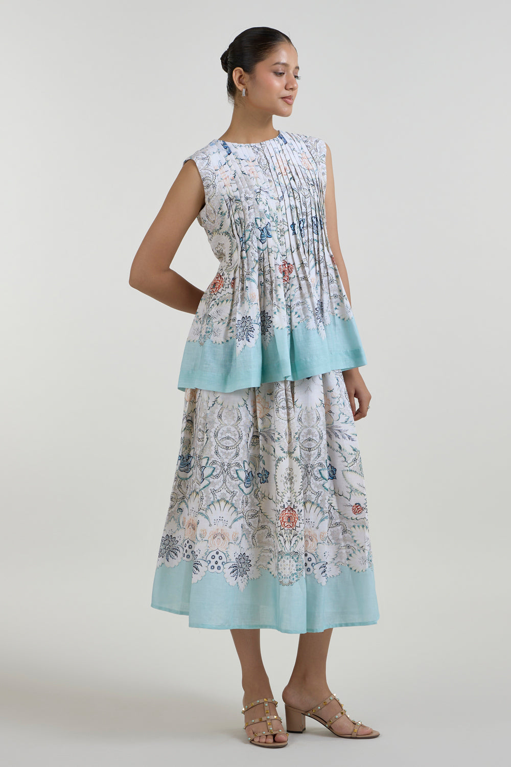 Tyla Accordion Skirt Set