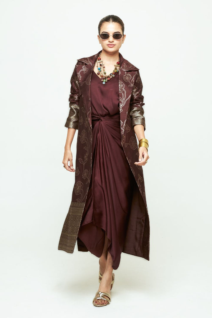 Rosa Brown Statement Trench Set