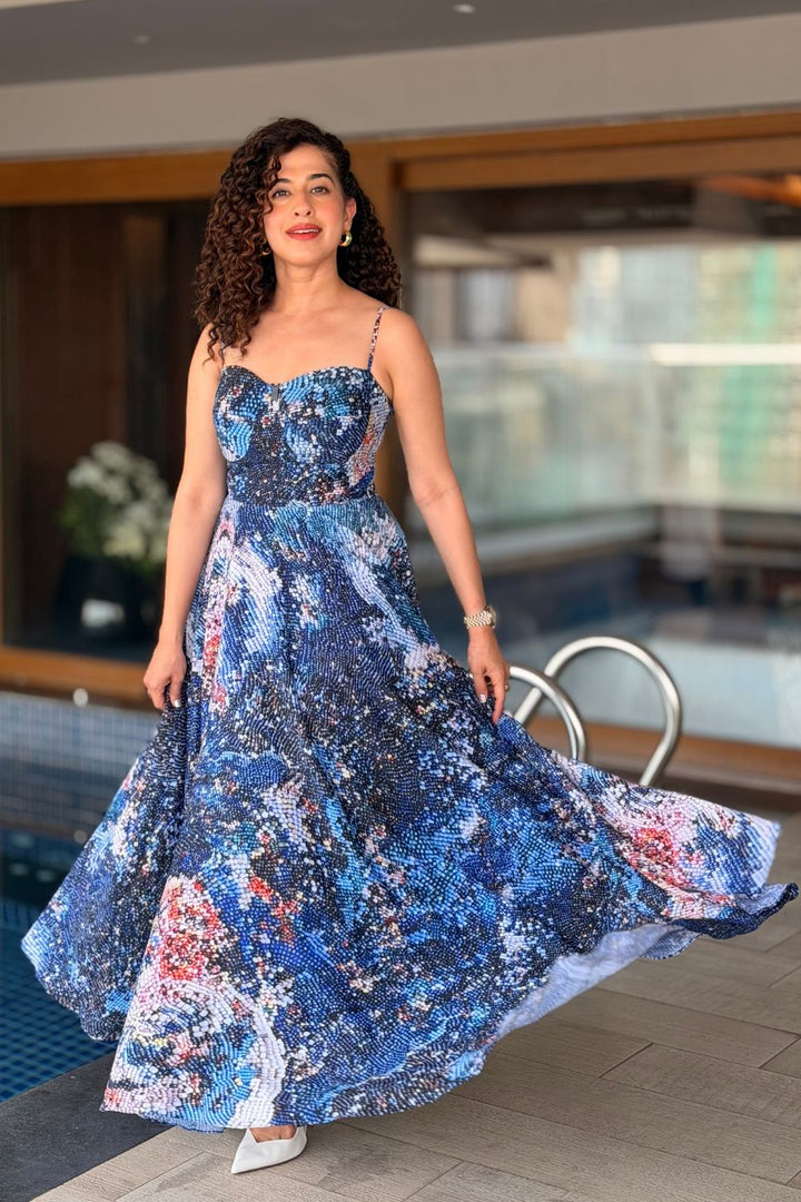 Kamiya Jani In Our Mosaic Strappy Dress