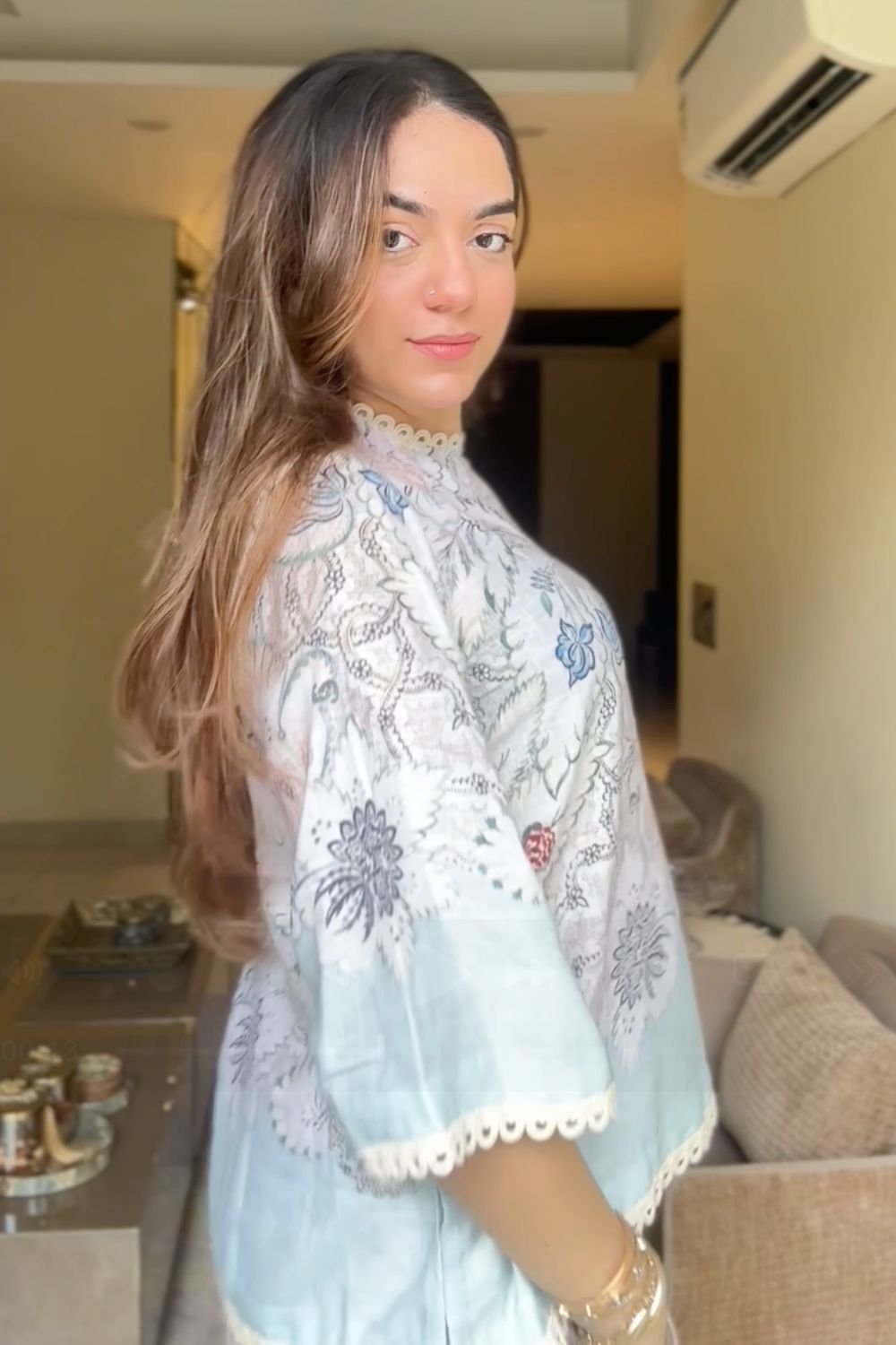 Prabhnoor Kaur Grover In Our Tyla Tunic Pants Set