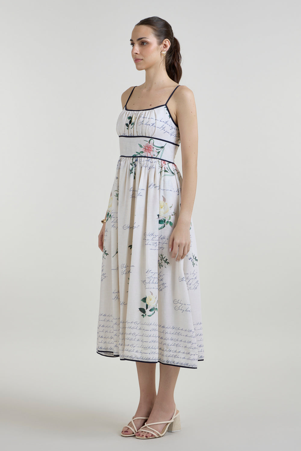 Poetry Strappy Midi Dress