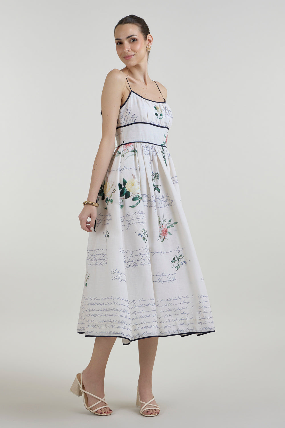 Poetry Strappy Midi Dress