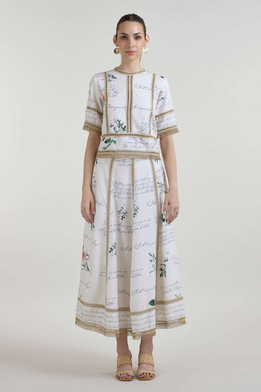 Sneha Adwani In Our Poetry Raafia Skirt Set