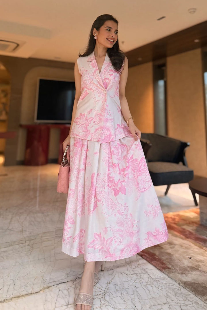Saachi Bhasin In Our Rosia Blazer Skirt Set