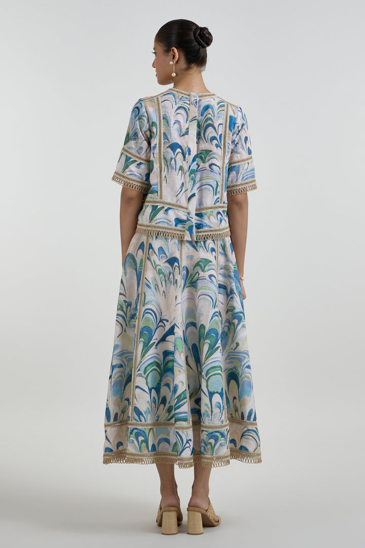 Penelope Rafia Skirt Set