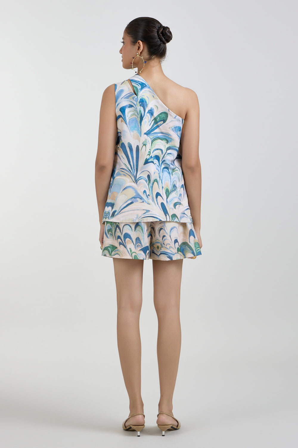 Penelope One Shoulder Waistcoat Set