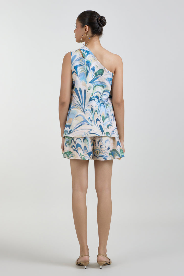 Penelope One Shoulder Waistcoat Set