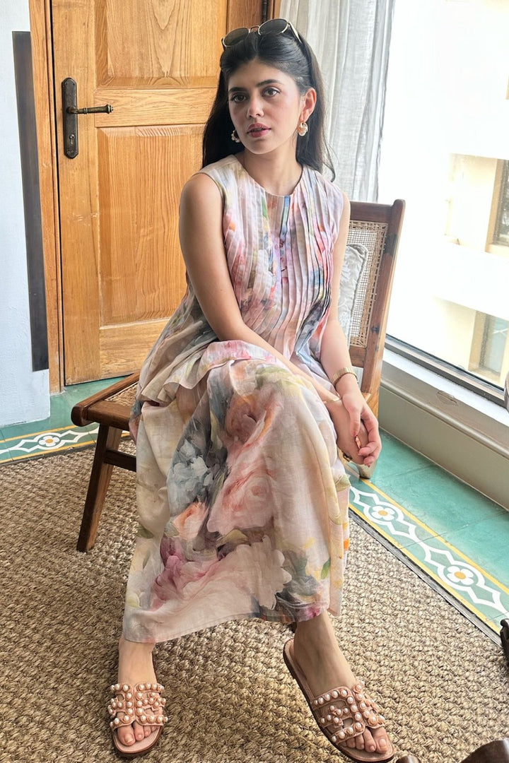 Sanjana Sanghi In Our Olivia Accordion Skirt Set