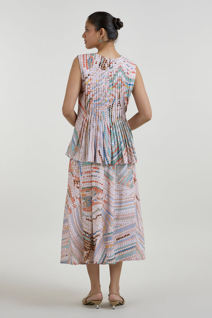Daphne Accordion Skirt Set