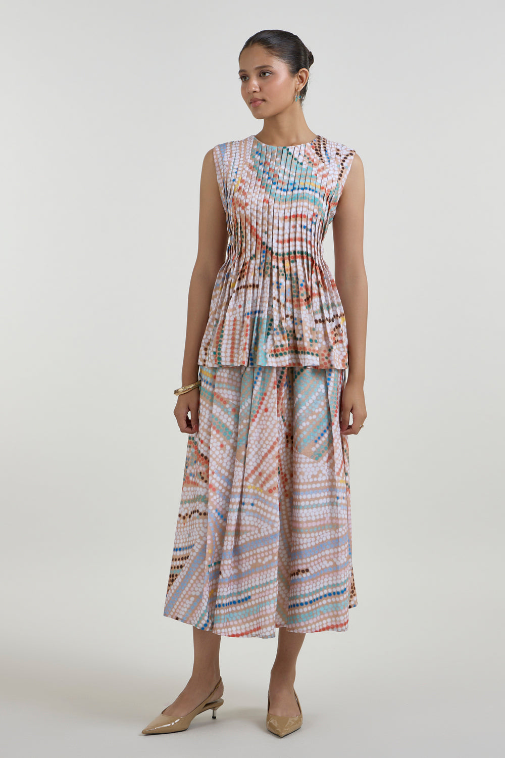 Daphne Accordion Skirt Set