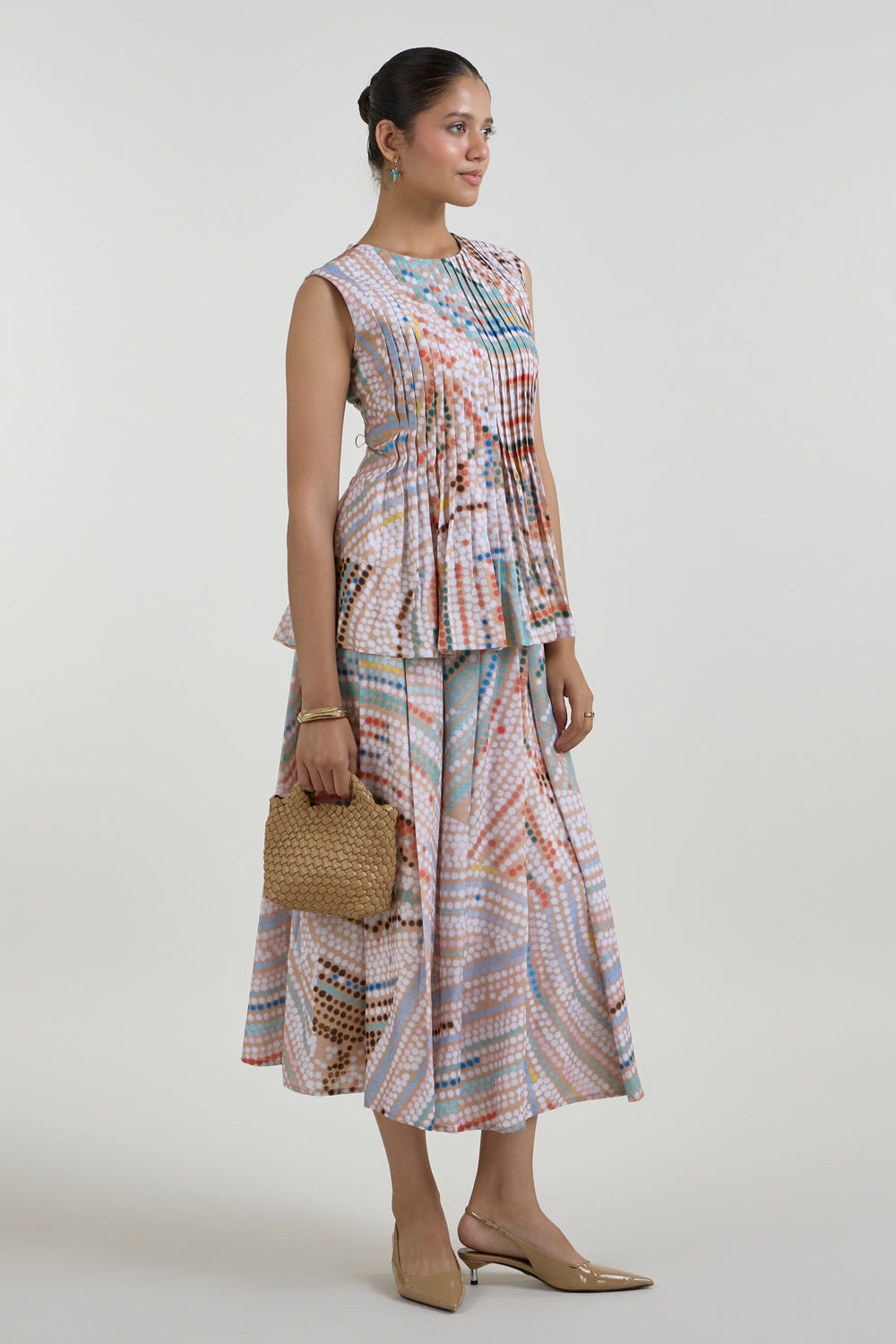 Daphne Accordion Skirt Set