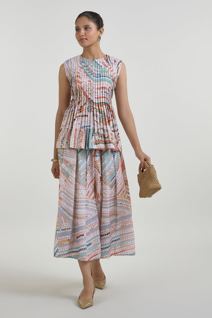 Daphne Accordion Skirt Set