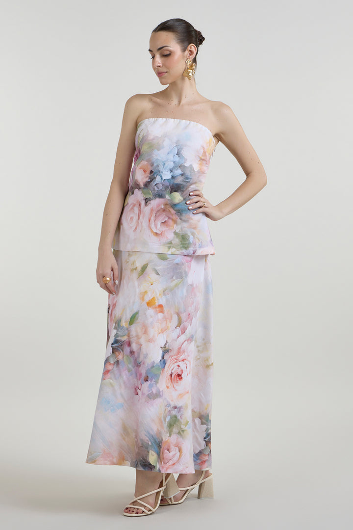 Saachi Bhasin In Our Olivia Strapless 2-1 Dress