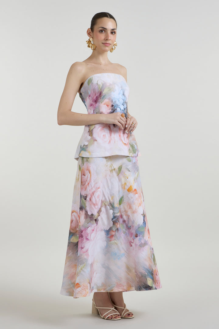 Saachi Bhasin In Our Olivia Strapless 2-1 Dress