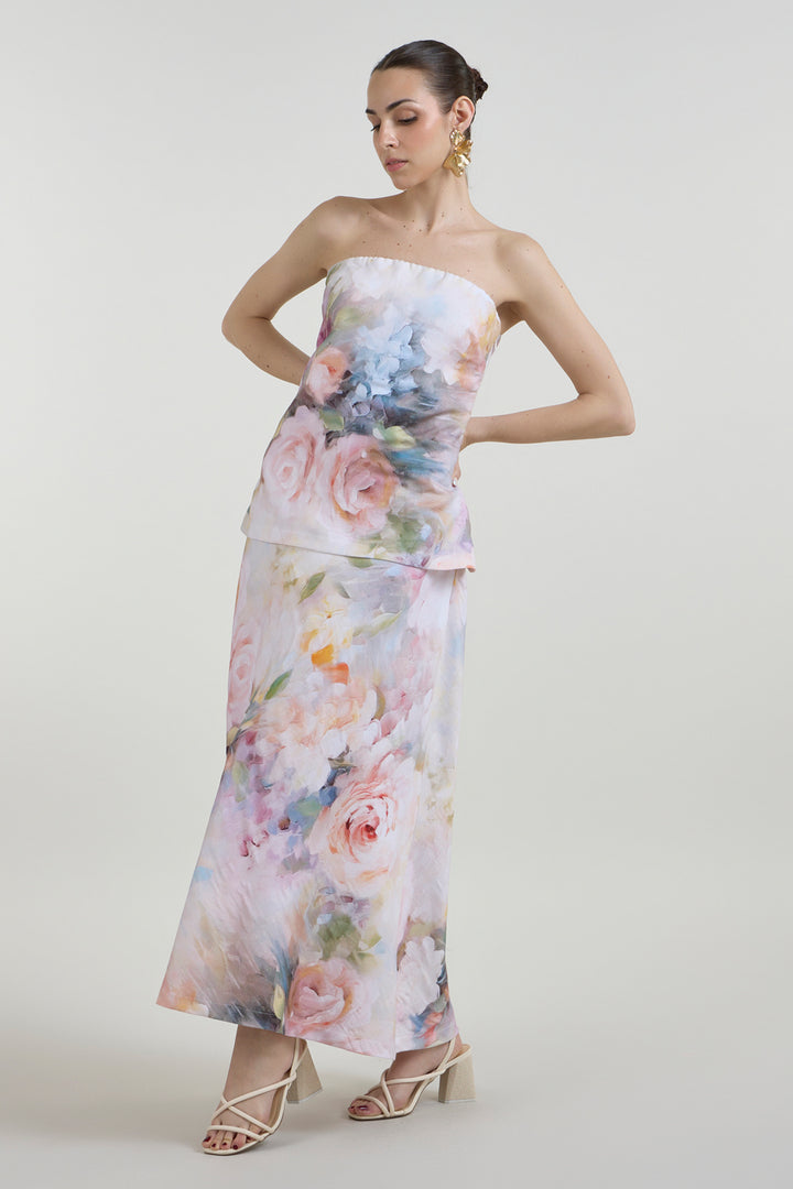 Saachi Bhasin In Our Olivia Strapless 2-1 Dress