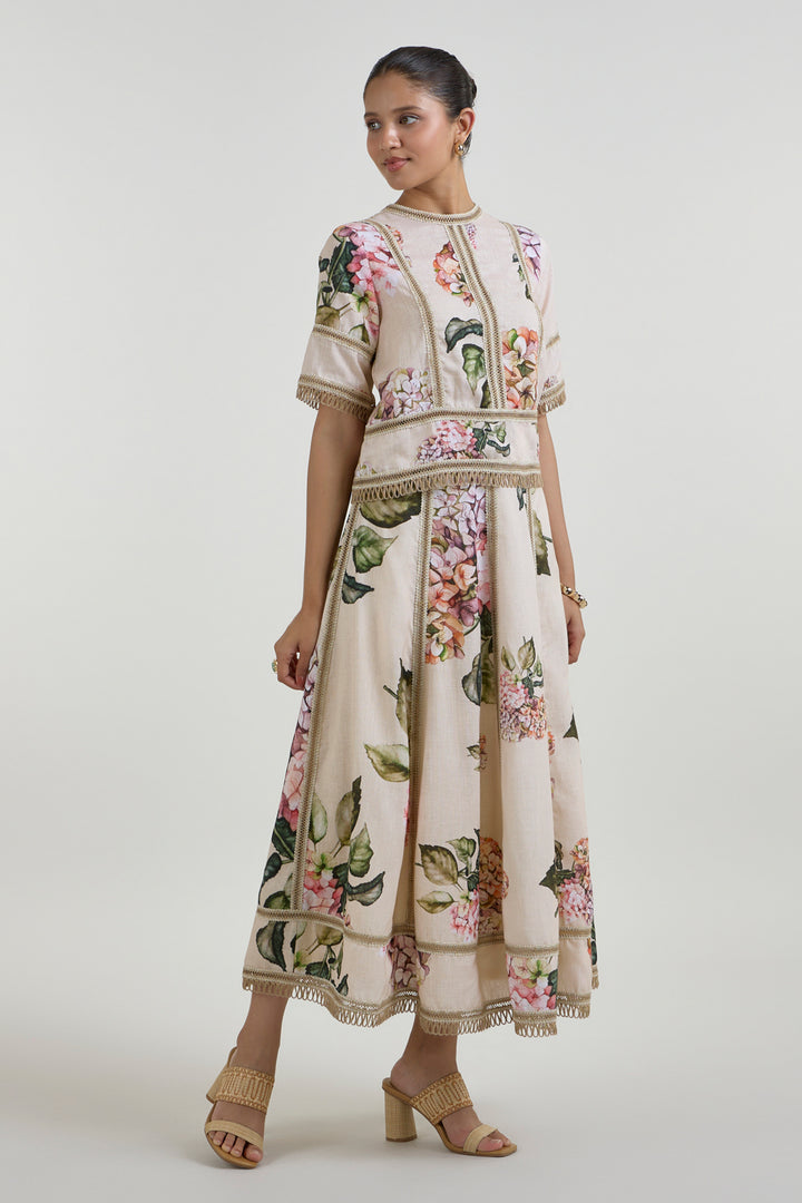 Hazel Raafia Skirt Set