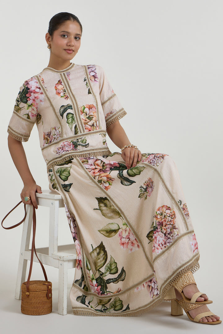 Hazel Raafia Skirt Set