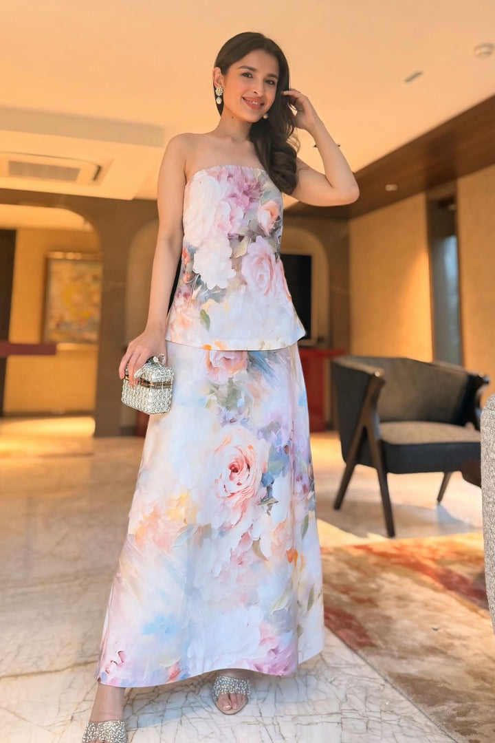 Saachi Bhasin In Our Olivia Strapless 2-1 Dress