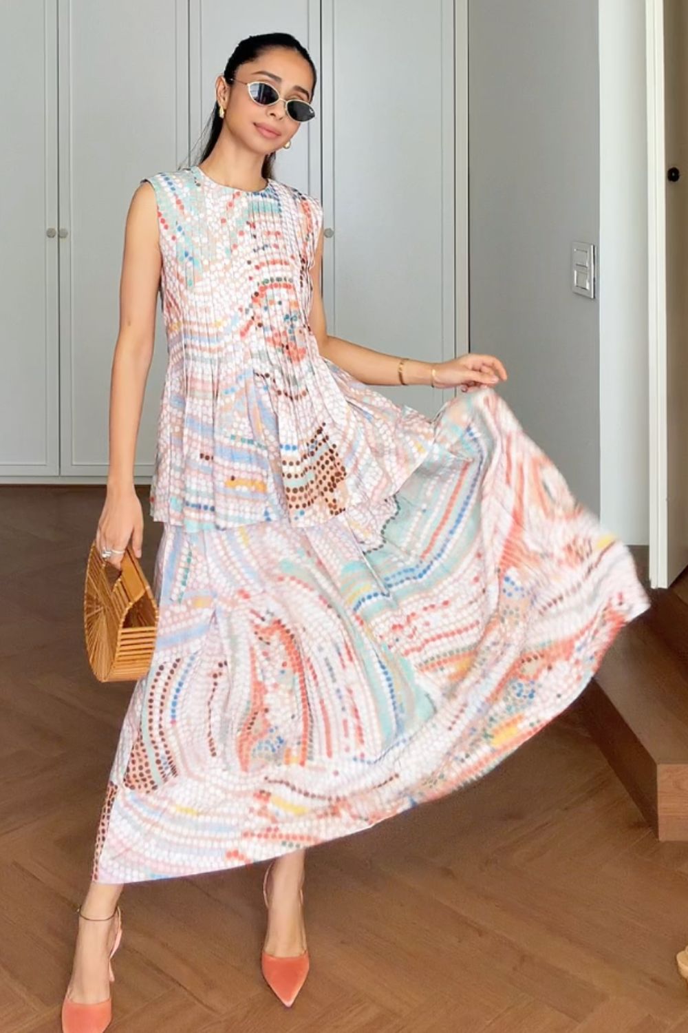 Smridhi Sibal In Our Daphne Accordion Skirt Set