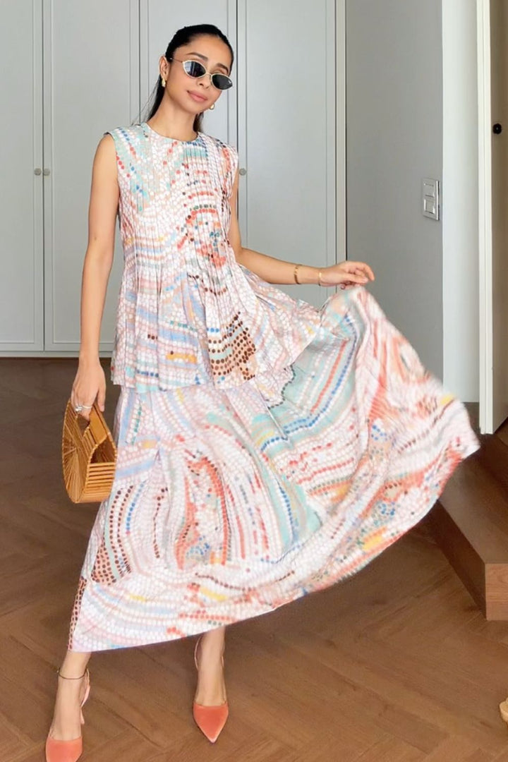 Smridhi Sibal In Our Daphne Accordion Skirt Set