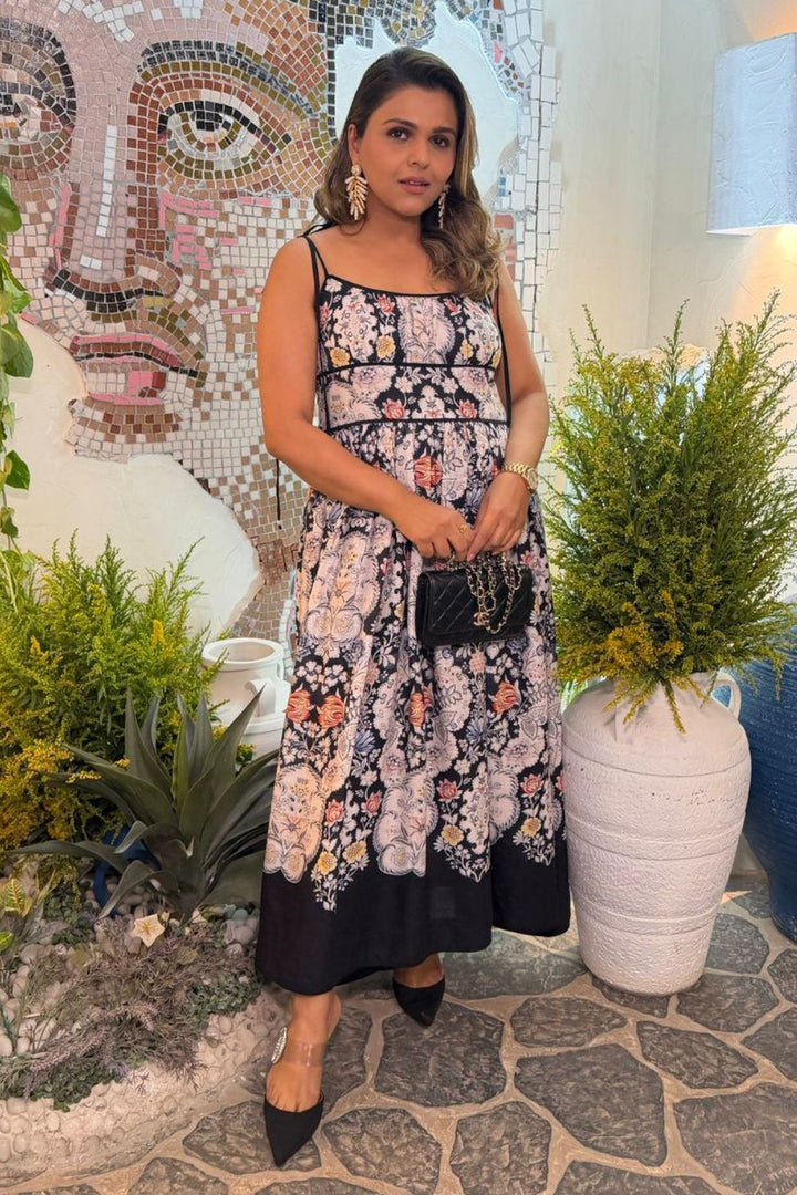 Tina Kakkad In Our Valerie Strappy Midi Dress
