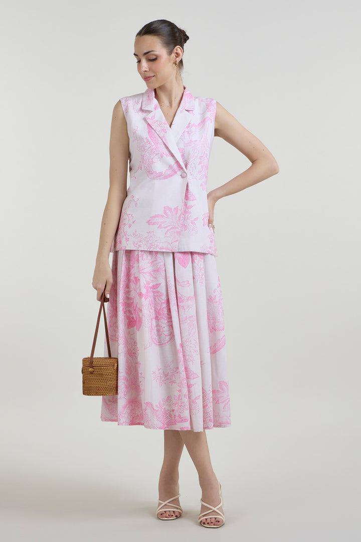 Saachi Bhasin In Our Rosia Blazer Skirt Set