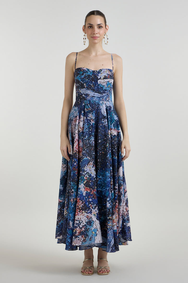 Mosaic Strappy Dress