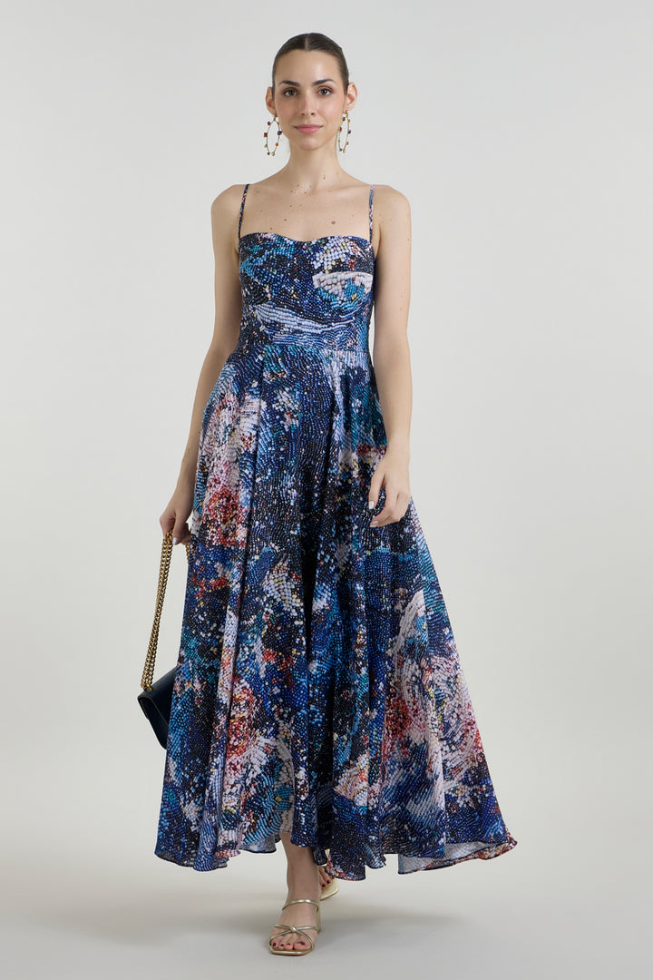 Mosaic Strappy Dress