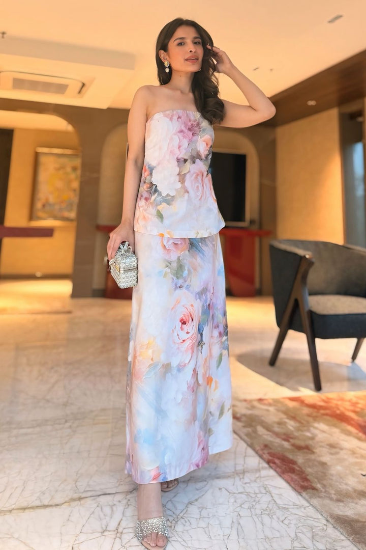 Saachi Bhasin In Our Olivia Strapless 2-1 Dress