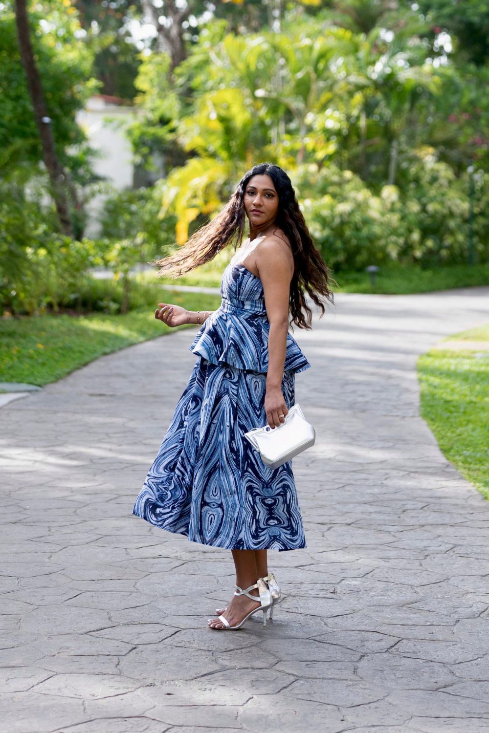 Esha Amin In Our Marbela Peplum Set