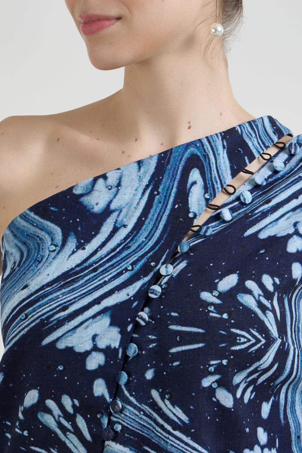 Marbela One Shoulder Waistcoat Set