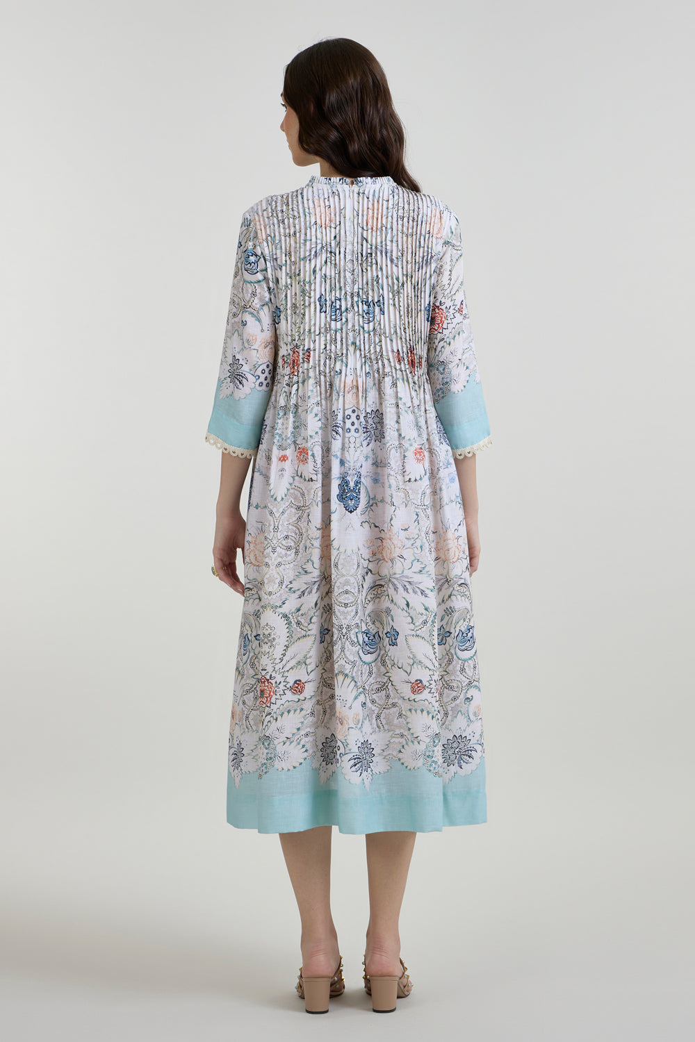 Tyla Pleated Midi Dress