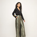 Statement Metallic Brocade Pant Set