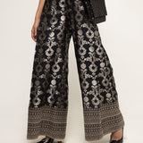 Maya-Statement Brocade jumpsuit (Black)