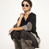 Jeha-Silk shirt with Brocade detail paired with statement brocade pants