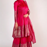 Pink Kurta with Gharara Set