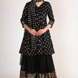 Black Kali kurta with gharara