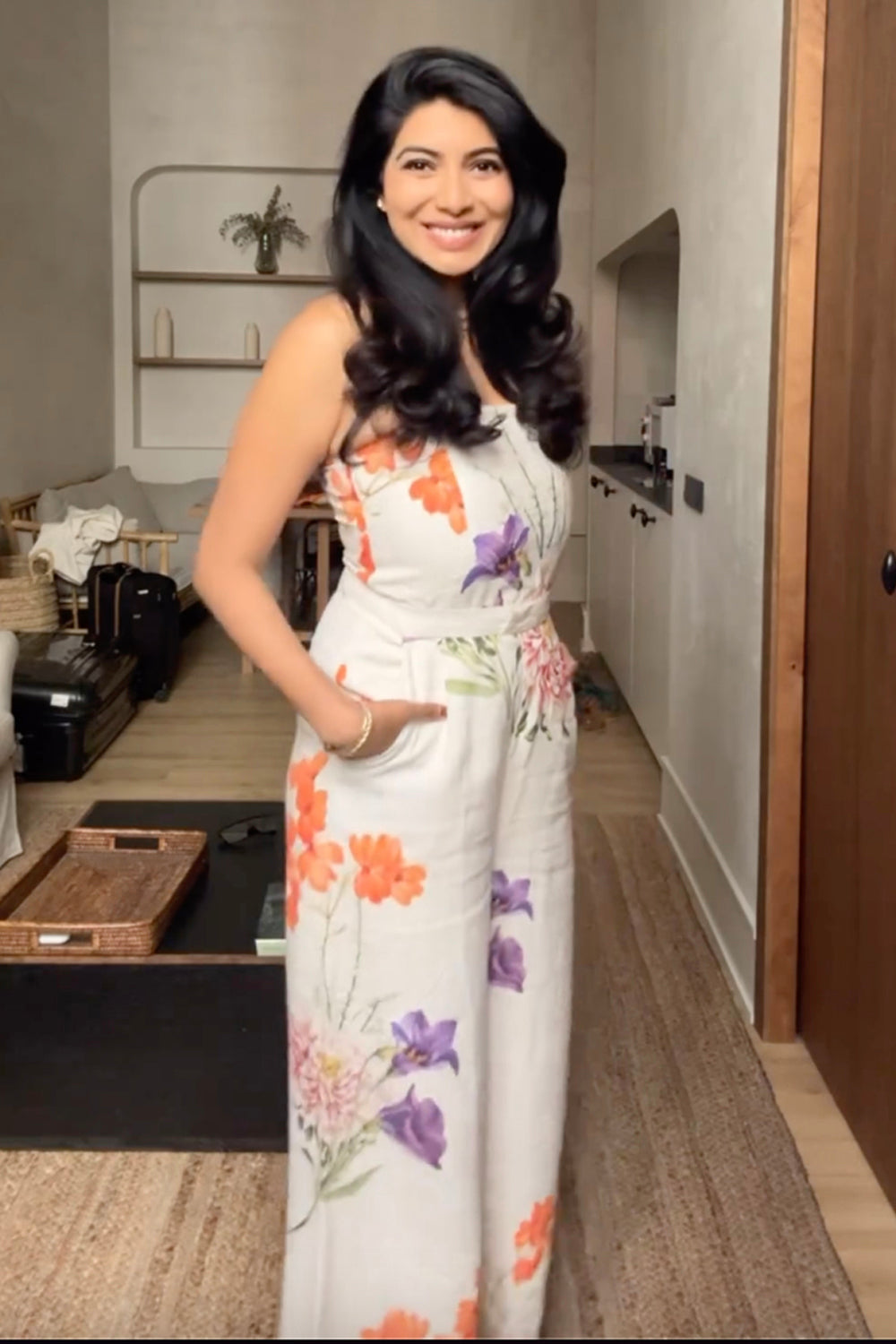 Bindiya Talluri In Our White Isla Strapless Jumpsuit
