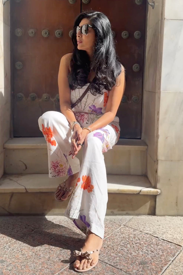 Bindiya Talluri In Our White Isla Strapless Jumpsuit