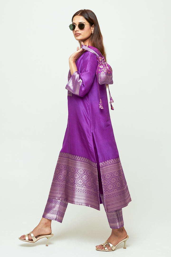 Meher Purple Tunic Set