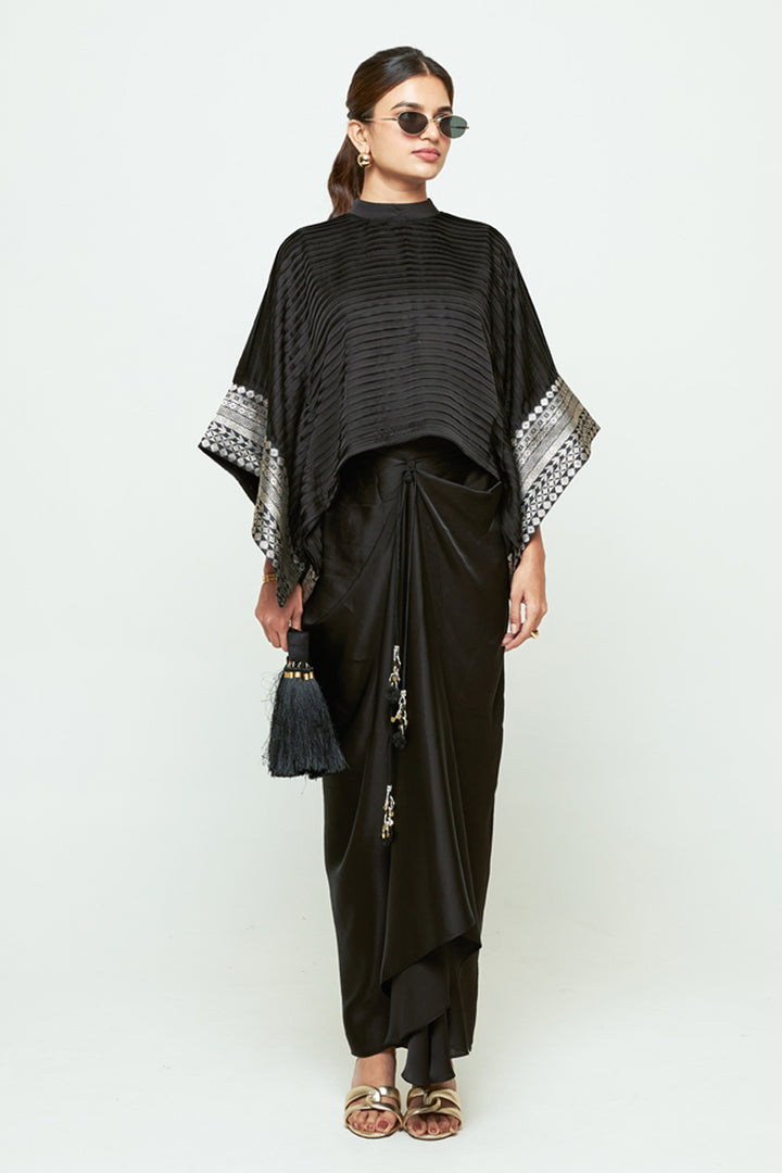 Prana Black Pleated Top Set