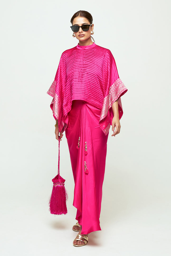 Prana Pink Pleated Top Set